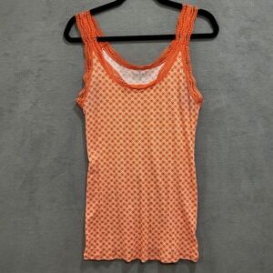 Old Navy Lace Trim Cami Top Womens‎ Large Y2K Feminine Geometric Print Long